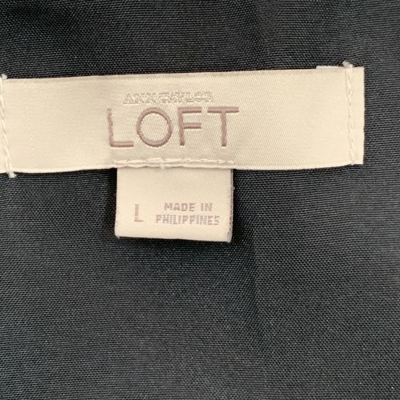 Loft women's skirt a line black blush print large - Picture 10 of 11